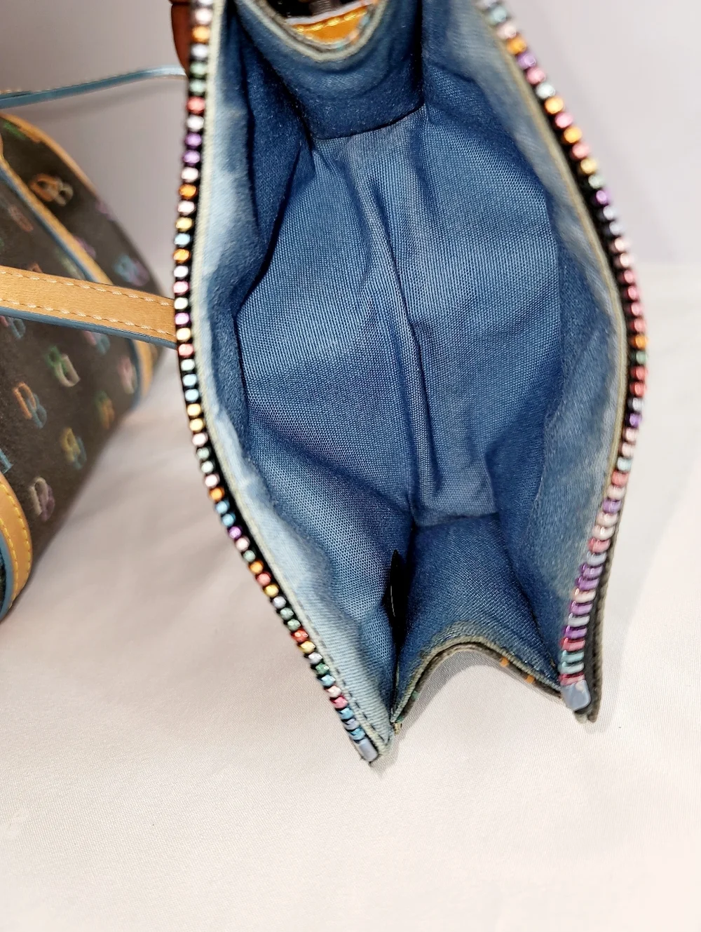 Dooney & Bourke Classic Y2K Rainbow Colored Barrel Bag. - Picture 8 of 11